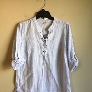 Dash small cotton blue and white blouse